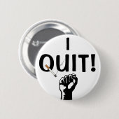 Ik hou op. Roken Ronde Button 5,7 Cm (Voorkant /achterkant)