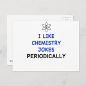 IK HOU REGELMATIG VAN GRAPPEN OVER CHEMIE BRIEFKAART (Voorkant / Achterkant)