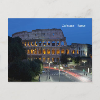 Ik hou 's nachts van Colosseum Briefkaart