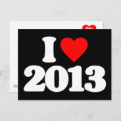 IK HOU VAN 2013 BRIEFKAART (Voorkant / Achterkant)