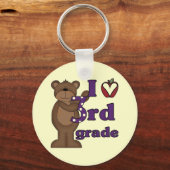 Ik hou van 3de-klas-shirts en cadeaus sleutelhanger (Voorkant)