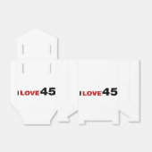 Ik hou van 45 bedankdoosjes (Uitgevouwen)