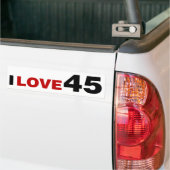 Ik hou van 45 bumpersticker (Op Truck)