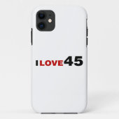 Ik hou van 45 Case-Mate iPhone case (Achterkant)