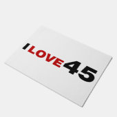 Ik hou van 45 deurmat (Schuin)