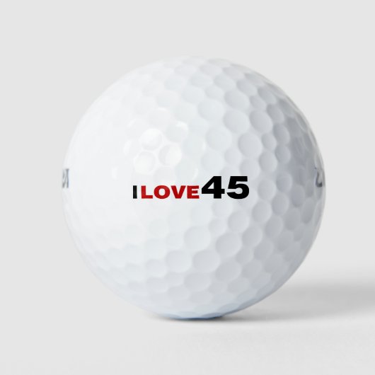 Ik hou van 45 golfballen (Voorkant)