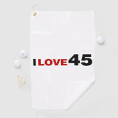 Ik hou van 45 golfhanddoek (Insitu)