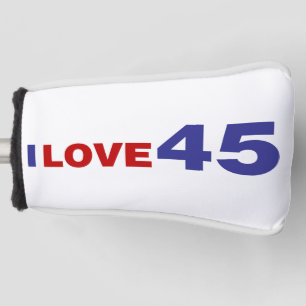 Ik hou van 45 golfheadcover