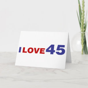 Ik hou van 45 kaart