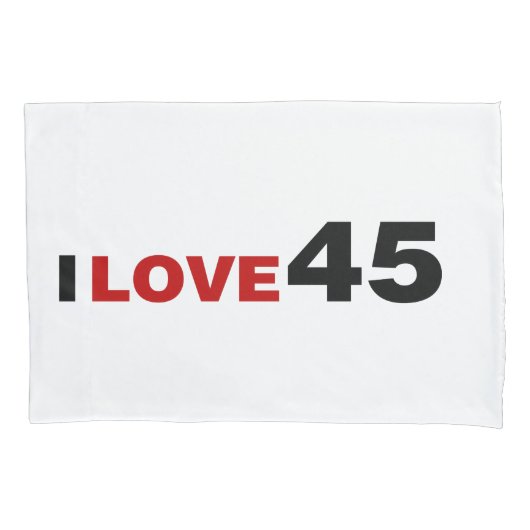 Ik hou van 45 kussensloop (Voorkant)