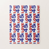 Ik hou van 45 legpuzzel (Verticaal)