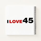 Ik hou van 45 notitieboek (Achterkant)
