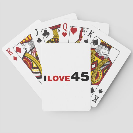 Ik hou van 45 pokerkaarten (Achterkant)