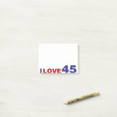 Ik hou van 45 post-it® notes (Op bureau)