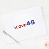 Ik hou van 45 ronde sticker (Envelop)