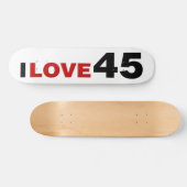 Ik hou van 45 skateboard (Horizontaal)