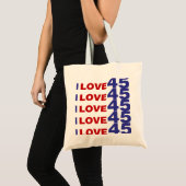 Ik hou van 45 tote bag (Voorkant (product))