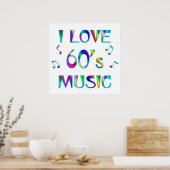 Ik hou van 60's poster (Keuken)