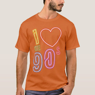 ik hou van 90s Retro Old School T-shirt