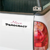 Ik hou van [aanpassen] bumpersticker (Op Truck)