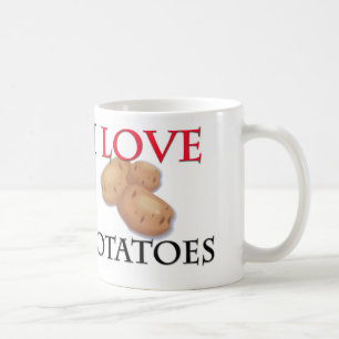 Ik hou van aardappelen koffiemok