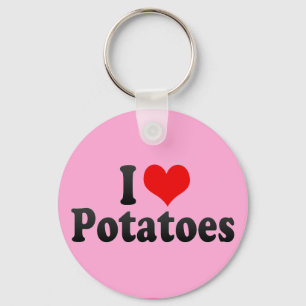 Ik hou van aardappelen sleutelhanger