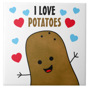 Ik Hou Van Aardappelen Tegeltje