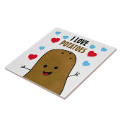 Ik hou van aardappelen tegeltje (Zijkant)