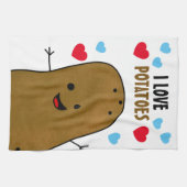 Ik hou van aardappelen theedoek (Horizontaal)