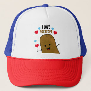 Ik hou van aardappelen trucker pet