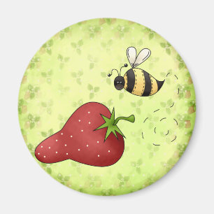 Ik hou van aardbeien Magnet Magneet