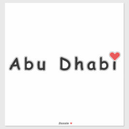 Ik hou van Abu Dhabi Sticker
