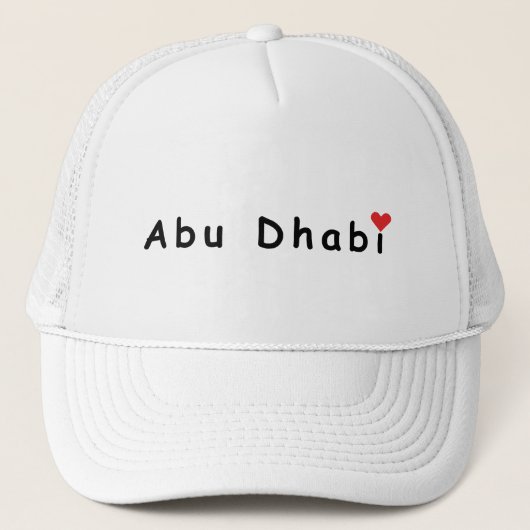 Ik hou van Abu Dhabi Trucker Pet (Voorkant)