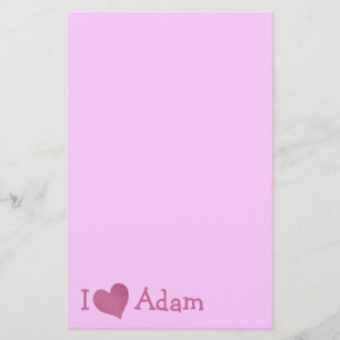 Ik hou van Adam Briefpapier