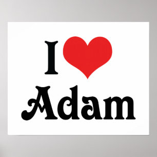 Ik hou van Adam Poster