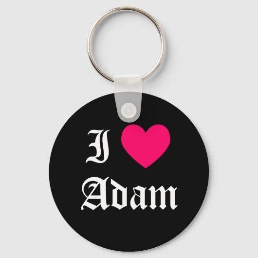Ik hou van Adam Sleutelhanger (Voorkant)