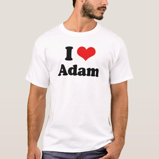 Ik hou van Adam T-shirt (Voorkant)