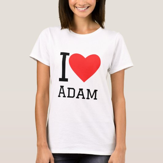 Ik hou van Adam T-shirt (Voorkant)