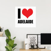 Ik hou van Adelaide Poster (Thuiskantoor)