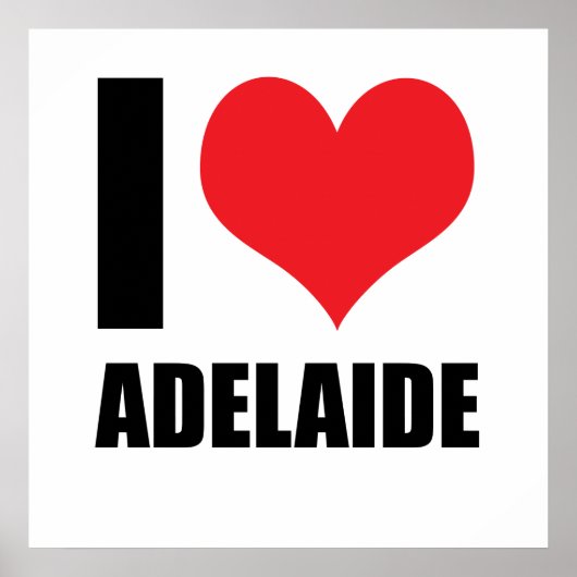 Ik hou van Adelaide Poster (Voorkant)