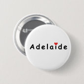 Ik hou van Adelaide Ronde Button 5,7 Cm (Voorkant /achterkant)