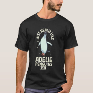 Ik hou van Adélie-pinguïns T-shirt