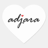 Ik hou van Adjara Georgia Hart Sticker (Voorkant)
