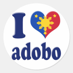 Ik hou van Adobong Pinoy Ronde Sticker