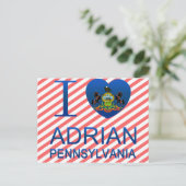 Ik hou van Adrian, PA Briefkaart (Staand voorkant)