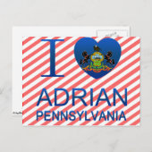 Ik hou van Adrian, PA Briefkaart (Voorkant / Achterkant)