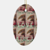 Ik hou van Afrika - Cultureel landschap Keramisch Ornament (Rechts)