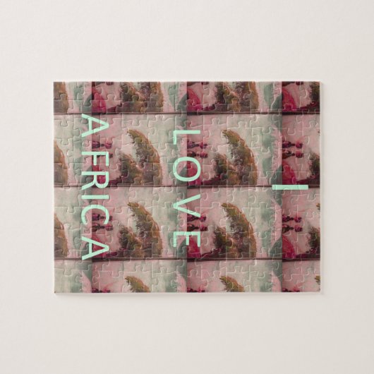 Ik hou van Afrika - Cultureel landschap Legpuzzel (Horizontaal)