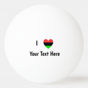 Ik hou van (Afrikaanse diaspora hart) Gepersonalis Pingpongballen