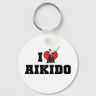 Ik Hou Van Aikido Sleutelhanger